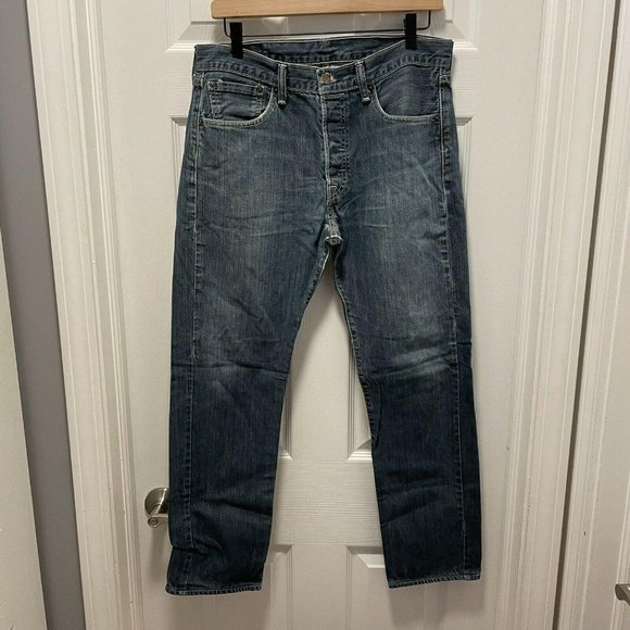 Levi's 501 Classic Straight Jeans Mens 32x30 - Picture 3 of 11